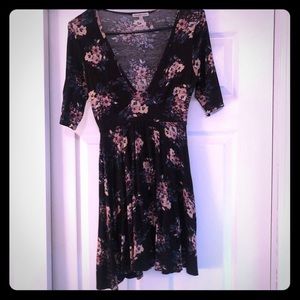 Black floral sundress